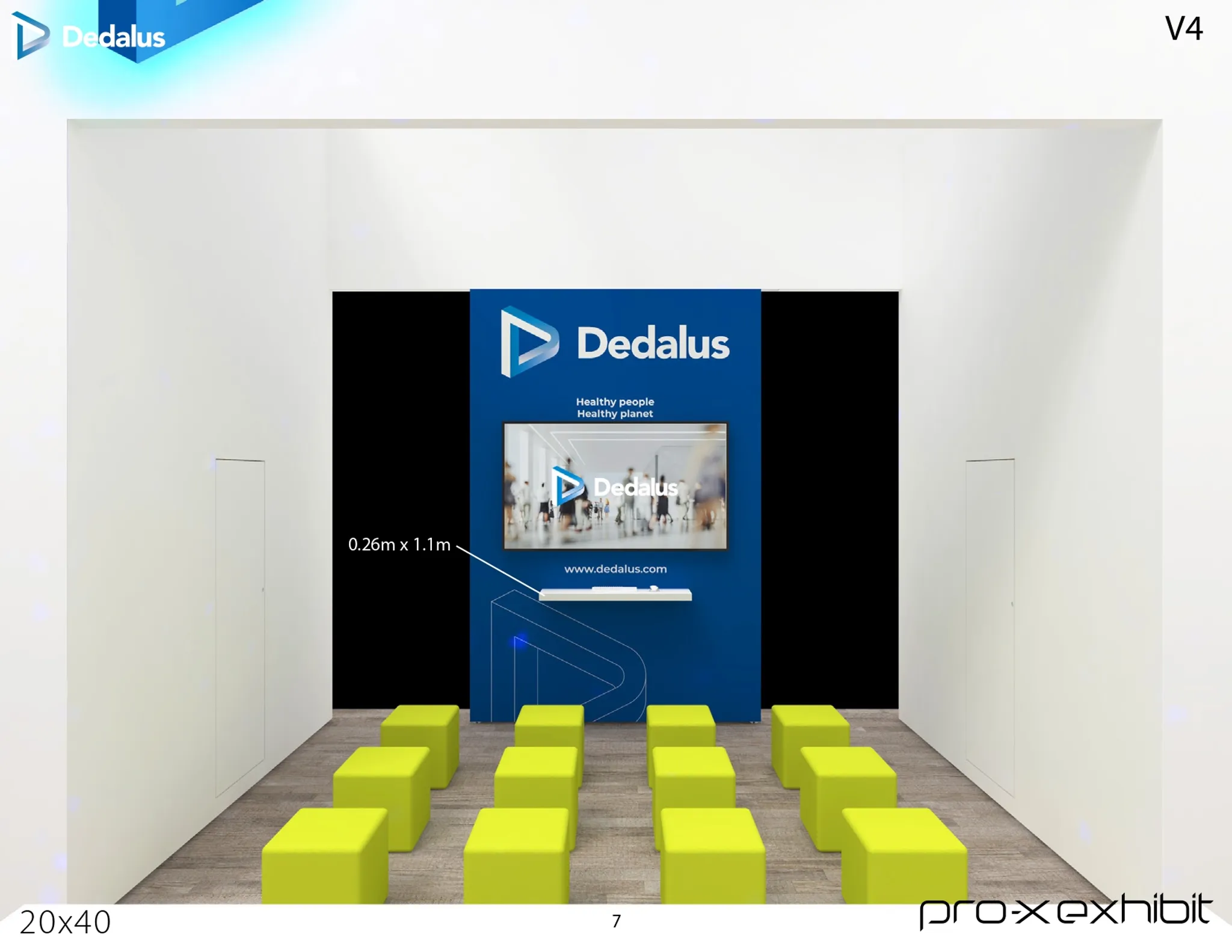 20x40 Île booth design by Pro-X Exhibits